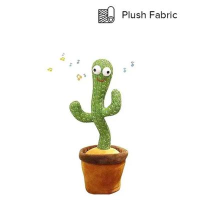 Electric Dancing Plant Cactus Plush Stuffed Toy With Music For Kids N47729493A Green and Brown