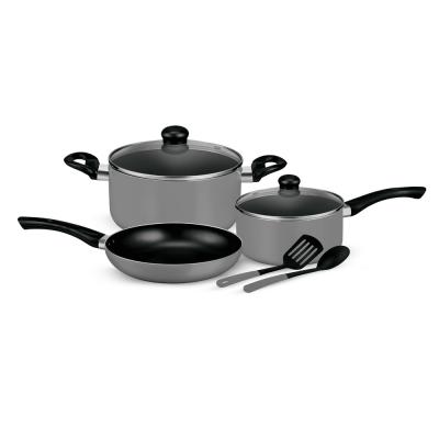 Royalford RF11953 7Pc Nonstick Cookware Set Grey1X2