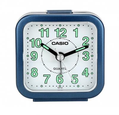 Casio TQ-141-2DF Analog Table Clock, Blue