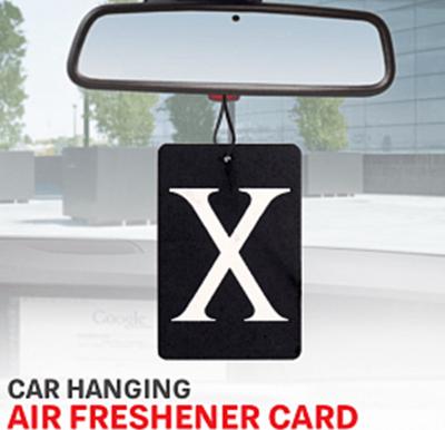 Card Shape Aromatic Car Hanging Air Freshener, Asstd Colors , 086
