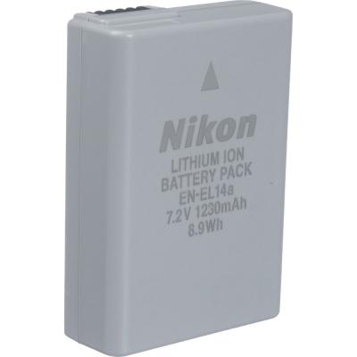Nikon EN-EL14A Rechargeable Lithium-ion Battery for Nikon Digital Cameras, Grey