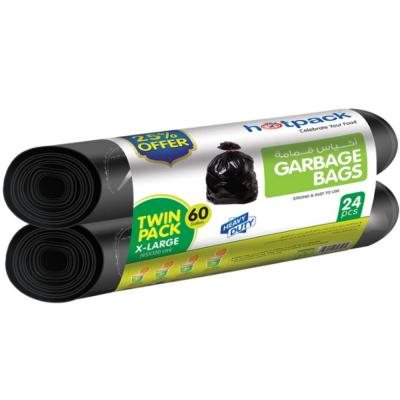 Hotpack OPGBR95120TP25P Twin Pack Garbage Roll 95x120 cm 25% Off Black