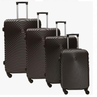 Travel Way NBHA-4 Lightweight Luggage Set Checked Bag Set Of 4, Coffee Brown