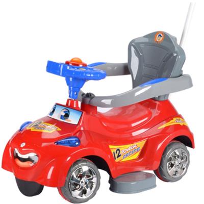 Heng Tai 5512 Ride on Car with Parental Handle, Push Slide and Music function, Red