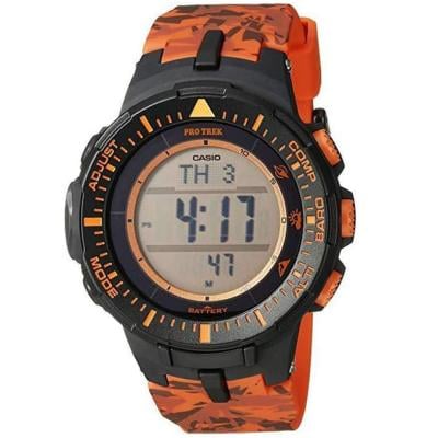 Casio PRG-300CM-4DR Pro Trek Digital Mens Sport Watch Orange with Black 