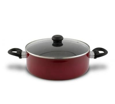Delici ASP22ME Granite Nonstick Sauce Pan,Red