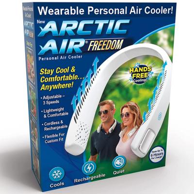 Ontel Arctic Air Freedom Portable Personal Air Cooler and Personal 3 Speed Neck Fan, Hands Free Light Weight Design, Cordless and Rechargeable