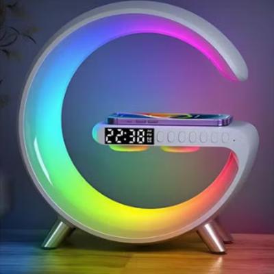 Sound Machine Smart Light Sunrise Alarm Clock Wake Up Light Alarm Clocks For Bedrooms Dimmable Table Lamp with Fast Wireless Charger Alarm Clock