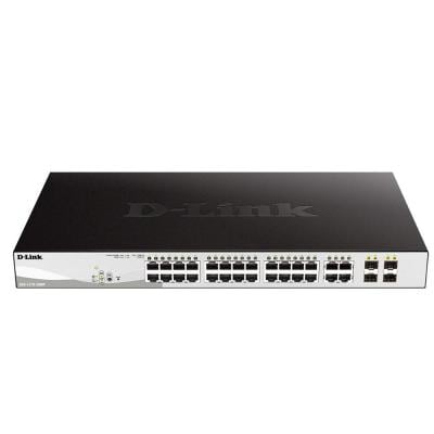 Dlink DGS-1210-28MP Switch 24 Port Gigabit Managed Poe Black