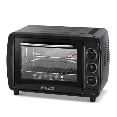 Black & Decker TRO35RDG Double Glass Toaster Oven with Rotisserie 35L Black