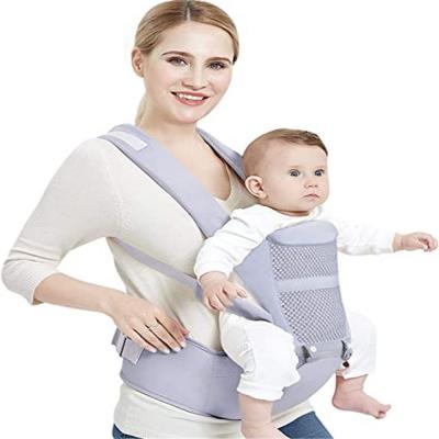 Baby Carrier With Hip Seat Gray