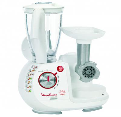 Moulinex FP7371BA Food Processors With Meat Mincer - 1000W - 3 Liter Capacity Bowl - 2 Liter Capacity Blender - 5 Speed Settings - 38 Function