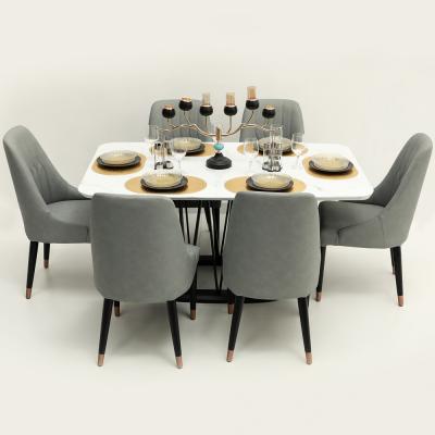 Adalphe Dining Table with Chair 7 Set, 9052350