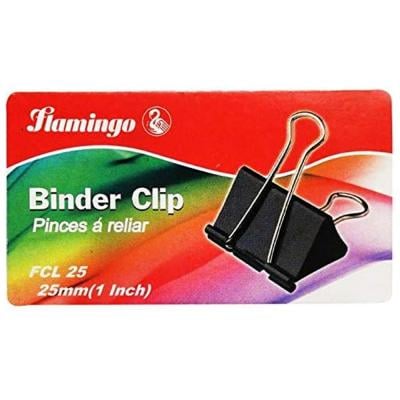 Flamingo FCL 25 Binder Clip 1 x 12 Box Black