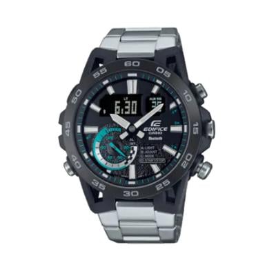 Casio ECB-40DB-1ADF Mens Analog Digital Edifice Watch Silver