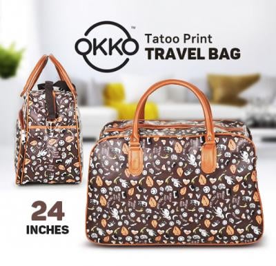 Okko Tatoo Print Travel Bag Assorted Color, OK23951