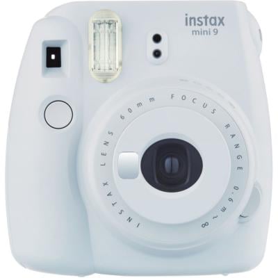 Fujifilm Instax Mini 9 Instant Camera, with 60mm f/12.7 Lens, Smoky White