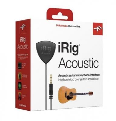 Ik Multimedia Irig Acoustic Guitar Microphone, Black