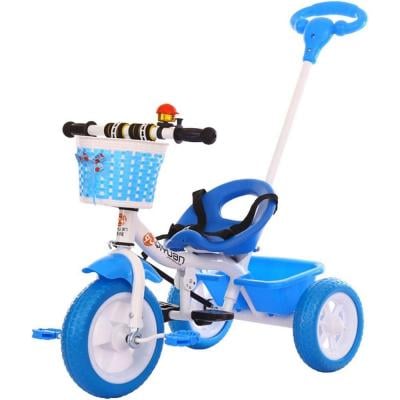 COOLBABY 3 In 1 Kids Tricycles For 1.5-6 Years Old Baby Trike 3 Wheel Bike Boys Girls 3 Wheels Toddler Tricycle ,Blue