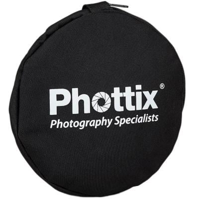Phottix 5 in 1 Premium Reflector with Handles 119cm Silver