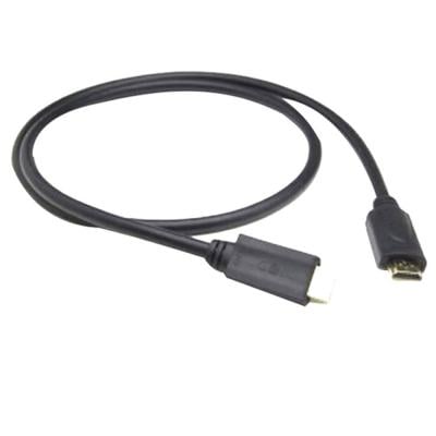 G&BL 6501 4K HDMI Gold Plated Ethernet Cable 1m, Black