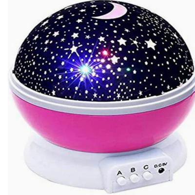 Star Sky Night Light Rotating Cosmos Star Projector Lamp With Led Timer Auto-Shut Off Pink