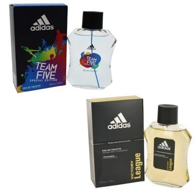 2 in 1 Adidas Team Five Special Edition 100 ML Edt Perfume and Adidas Victory League  Eau De Toilette For Men, 100ml