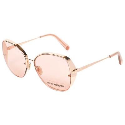 Roberto Cavalli RC1103 Butterfly Gold Sunglasses for Women, Size 60