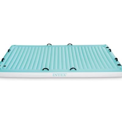 Intex 56289 Ep Floating Water Lounge Teal And White Water And Pool Float