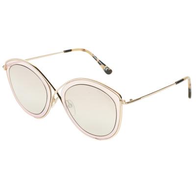 Tom Ford FT604 Cat-eye Gold Sunglasses for Women, Size 55