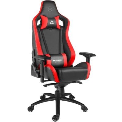 Alpha Gamer AGPOLARISRE-BK-R Polaris Racing Series Gaming Chair Black with Red