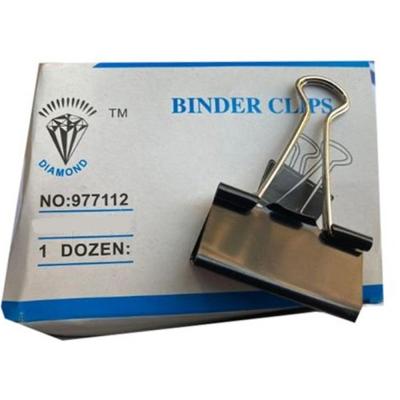 Diamond 19MM Binder Clip 1x12 Box Black