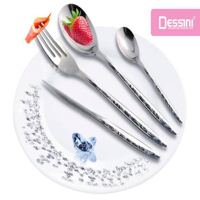 Dessini LM216 High Quality Stainless Steel Cutlery Set 135 Pcs Silver
