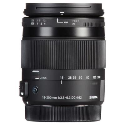 Sigma 18-200mm f/3.5-6.3 DC Macro OS HSM Contemporary Lens for Canon / Nikon Black