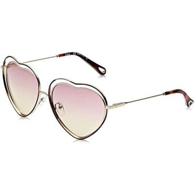 Chloe CE131S Gold Heart Women Sunglasses, Pink