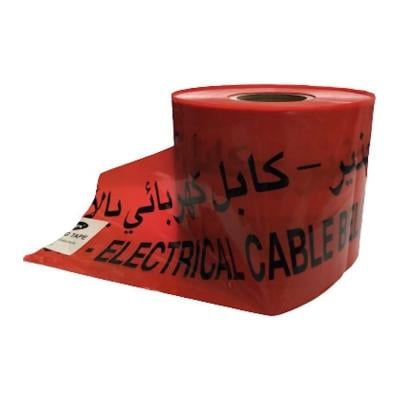 Electrical Warning Tape With Caution Electrical Cable Below 6 Inch