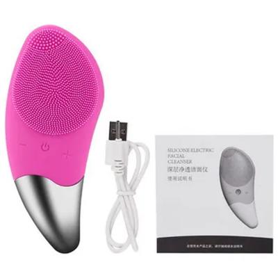 Generic N49045668A Silicone Electric Facial Cleanser with Charging Cable Multicolour