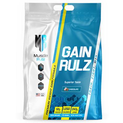 Muscle Rulz Gain Rulz Weight Gainer 16LBS, Chocolate