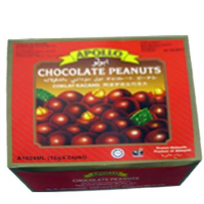 Appolo Chocolate Peanut 15g pack of 24