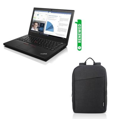Lenovo ThinkPad X260 Intel Core i5 6th Generation 12.5 inch Display 8GB RAM 256GB SSD Windows 10 Renewed and Lenovo B210 Casual 15.6 inch Laptop Backpack Black