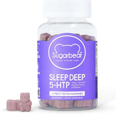 SugarBear SLEEP DEEP 5‑HTP Vitamin Gummies 60 Gummies