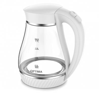Optima Concealed Glass Kettle, 1850-2200W,1.7 ltr Capacity, CK2900