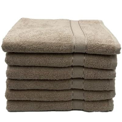 BYFT 110101007965 Daffodil - Bath Towel 70x140 cm - Set of 6 - Light Beige - 100% Cotton