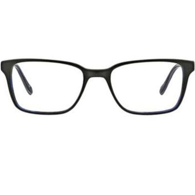 Badgley Mischka BM CADET BLCK Black and Blue Mens Cadet Square Eyeglasses Frame, 781096551538