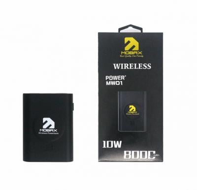 Mobax Wireless Power Bank 8000mAh,Black, MW01 
