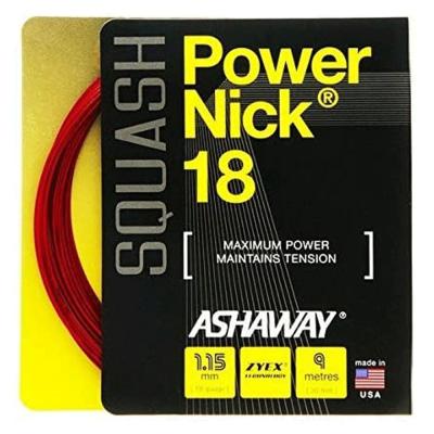 Ashaway Squash String Red Set, POWERNICK 18