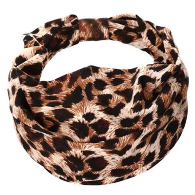  Leopard Print Turban Headband N32281462A Multicolour