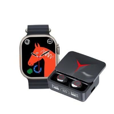 Buy 1 Get 1 Combo Offer T800 Series 8 Watch with M90 Pro TWS Earphones