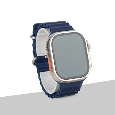 Borren 7 in 1 Ultra Smart Watch BR-7  Infinite Display 7 Watchbands Wireless Charger 7 in 1 Strap Blue