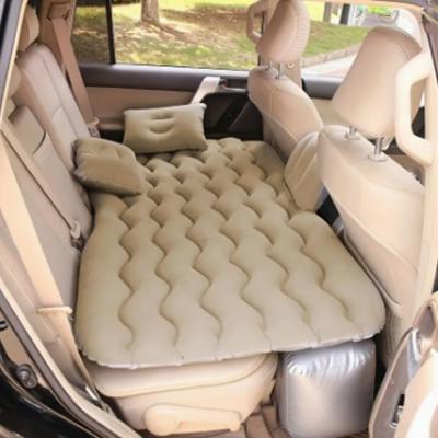 Car SUV Inflatable Bed Travel Flocking Mattress Car Back Seat Mattress Multi-purpose Sofa Pillow
